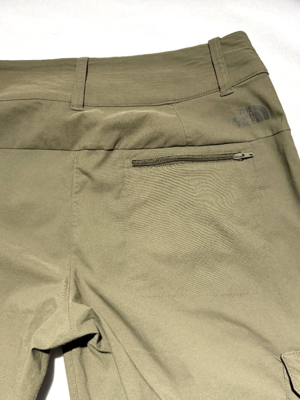 The North Face Womens "Exploration" Cargo Pants 8 Green Stretch Hiking Outdoors - Picture 4 of 9